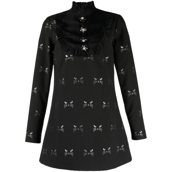 Macgraw Tempo Dress in Cat Jacquard