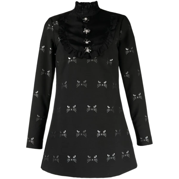 Macgraw Tempo Dress in Cat Jacquard
