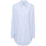 Macgraw Truth Shirt in blue stripe with diamanté
