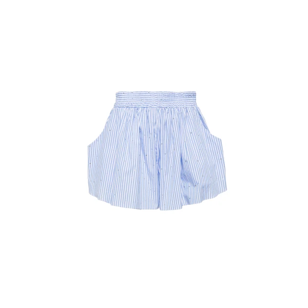 Truth Short in Blue stripe with diamanté