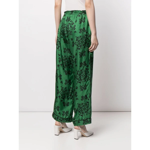 Macgraw Vagabond Trouser in green print, view 6