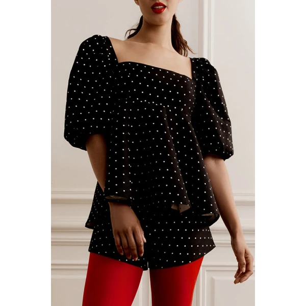 Macgraw Vienna Top in Spot Jacquard, view 3
