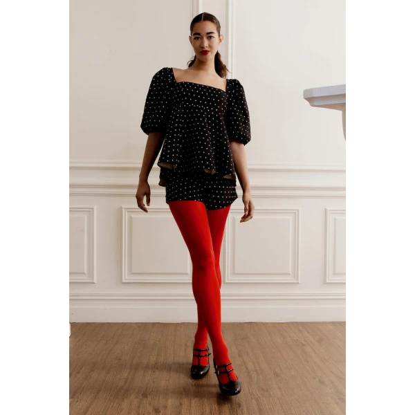 Macgraw Vienna Top in Spot Jacquard, view 4
