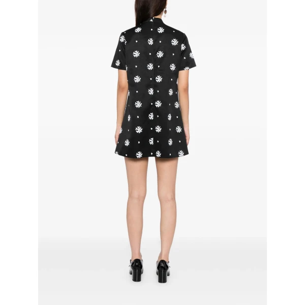 Macgraw Virtue Dress in Black and white Floral, view 5