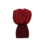 Magda Butrym Mini dress with gathered top in red | Luxury Shoes Magda Butrym Mini dress with gathered top in red