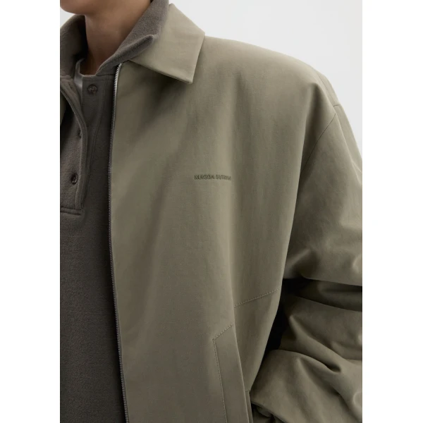 Magda Butrym Padded jacket with dropped shoulder in khaki, view 3