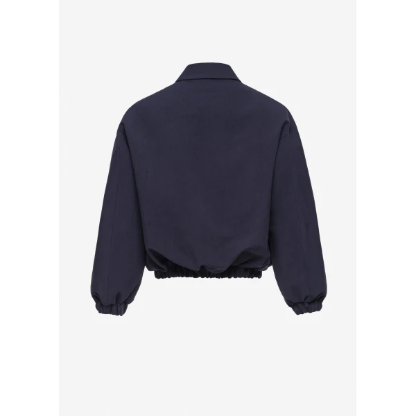 Magda Butrym Padded jacket with dropped shoulder in navy, view 3
