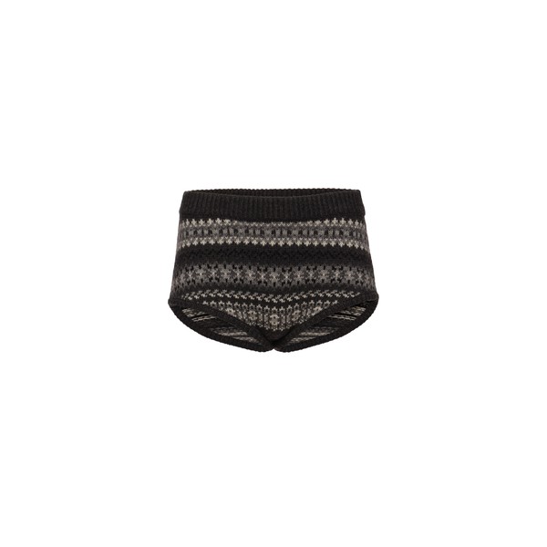 Magda Butrym Patterned cashmere shorts in grey