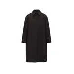 Magda Butrym Straight cotton coat in black | Coats at Luxury Shoes Magda Butrym Straight cotton coat in black