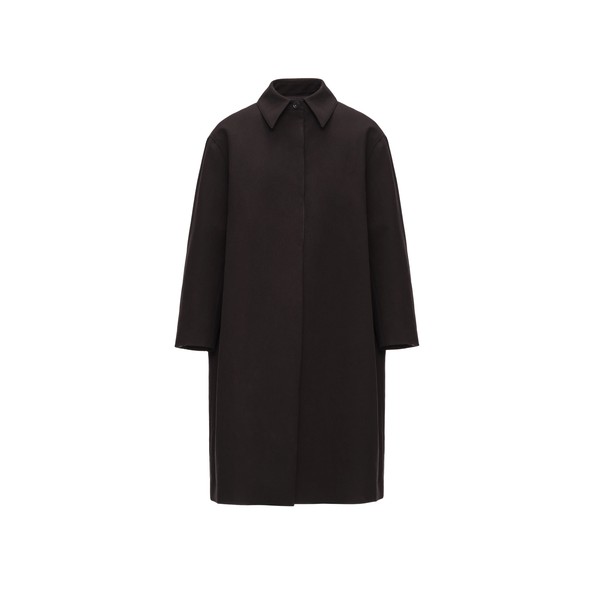 Magda Butrym Straight cotton coat in black