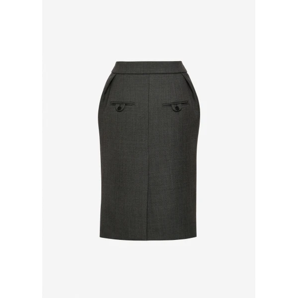 Magda Butrym Tailored pencil skirt in grey, view 5
