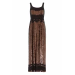 Needle and Thread Dusklight Ankle Gown in Espresso/Black