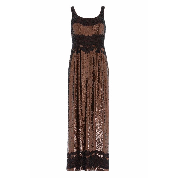 Needle and Thread Dusklight Ankle Gown in Espresso/Black