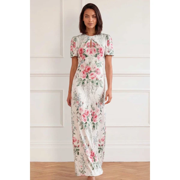 Needle and Thread Palace Garden Odeline Crepe Gown in Moonshine, view 2