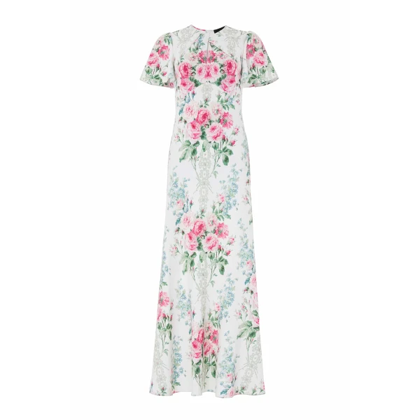 Needle and Thread Palace Garden Odeline Crepe Gown in Moonshine