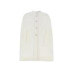 Needle and Thread Sylvie Cable Jewelled Cape in Cream