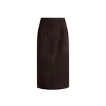 Nour Hammour Alana in Mocha Suede Skirt