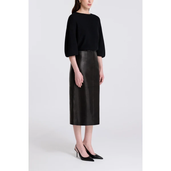 Nour Hammour Alana in Noir Classique Skirt, view 3
