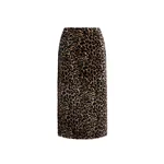 Nour Hammour Alana in Plush Leopard Skirt
