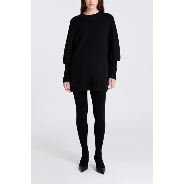 Nour Hammour Cobain in Black Knit, view 2