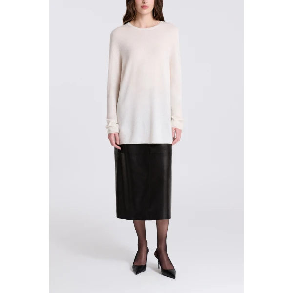 Nour Hammour Cobain in Ivory Knit, view 5