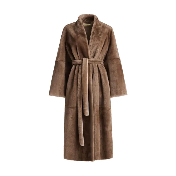 Nour Hammour Davos in Mink Toffee Coat