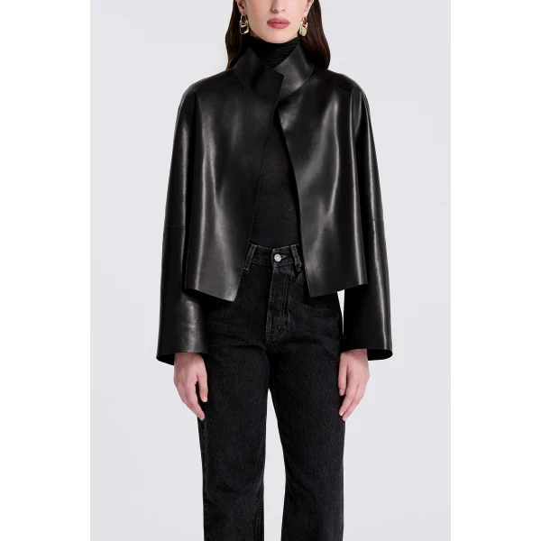 Nour Hammour Dumas in Noir Classique Jacket, view 3