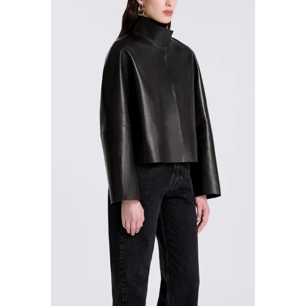 Nour Hammour Dumas in Noir Classique Jacket, view 4