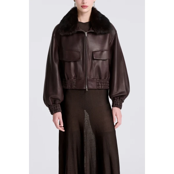 Nour Hammour Ellery in Brown Jacket, view 2
