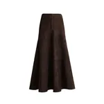 Nour Hammour Garnier in Mocha Suede Skirt