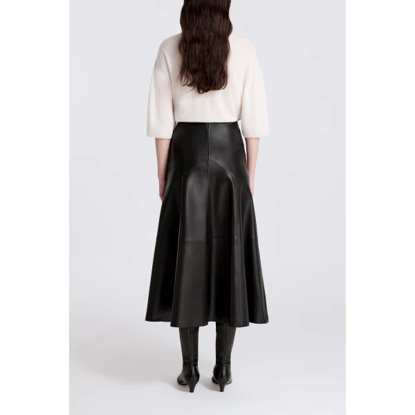 Nour Hammour Garnier in Noir Classique Skirt, view 4