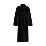Nour Hammour Grace in Black Merinos Coat