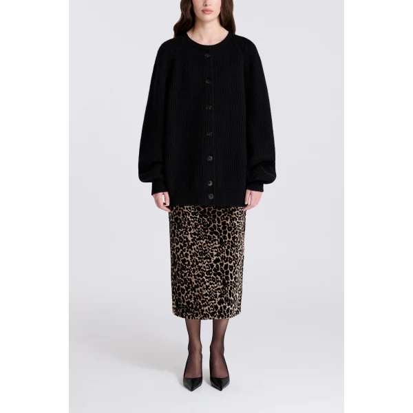 Nour Hammour Laurel in Black Knit, view 2