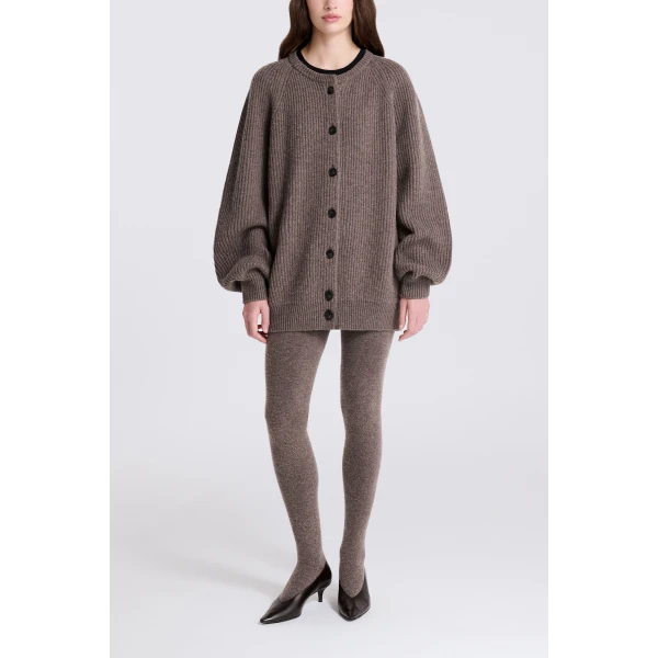 Nour Hammour Laurel in Mink Knit, view 2