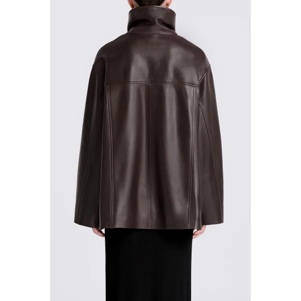 Nour Hammour Lowen in Dark Brown Jacket, view 5