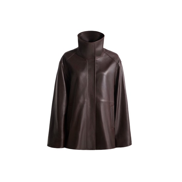 Nour Hammour Lowen in Dark Brown Jacket
