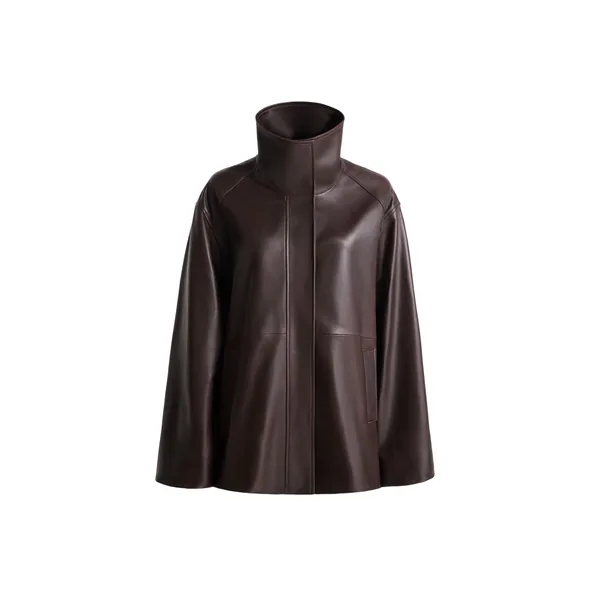Nour Hammour Lowen in Dark Brown Jacket