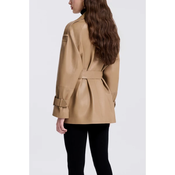 Nour Hammour Nera in Raw Camel Jacket, view 5