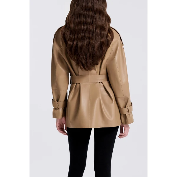 Nour Hammour Nera in Raw Camel Jacket, view 6