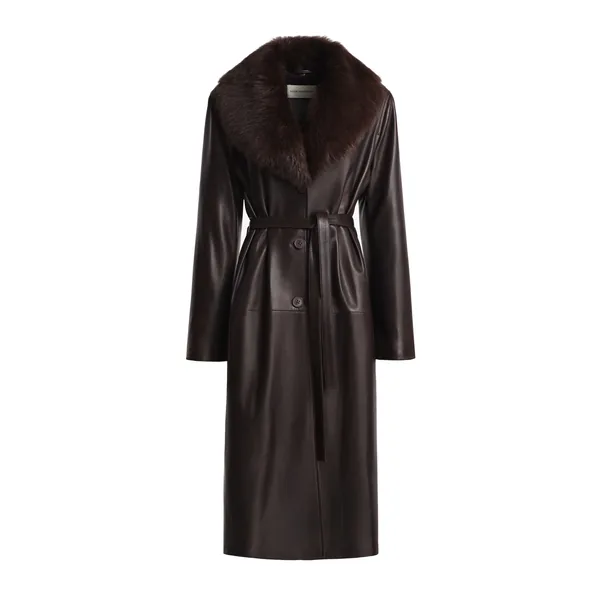 Nour Hammour Niven in Dark Brown Coat
