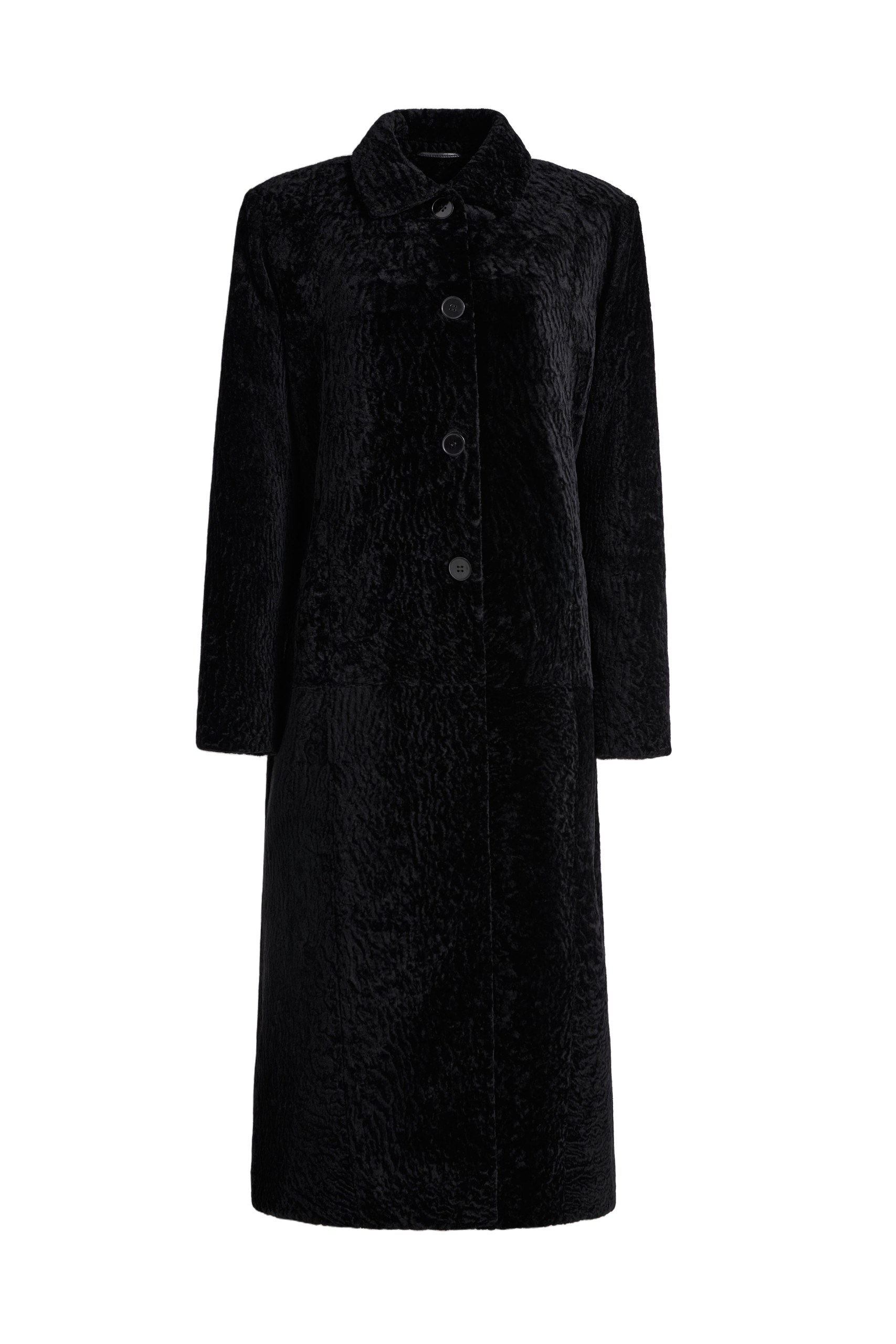 Nour Hammour Paloma in Black Astrakhan