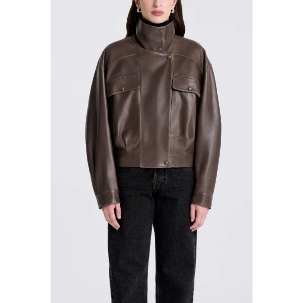 Nour Hammour Quincy in Mink Jacket, view 2
