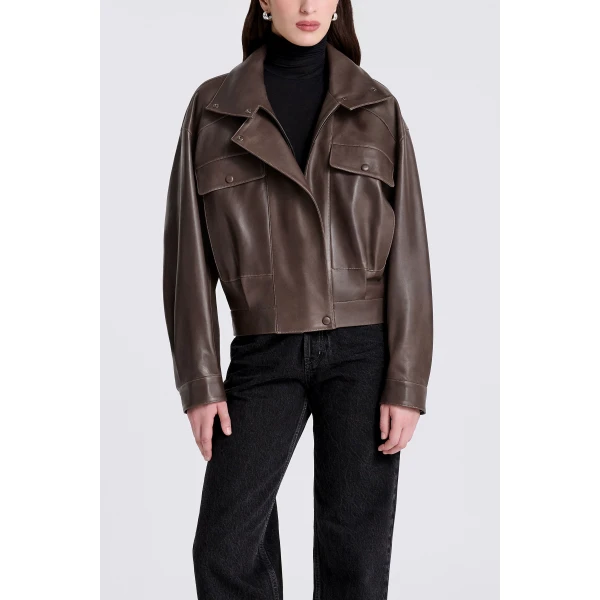 Nour Hammour Quincy in Mink Jacket, view 3