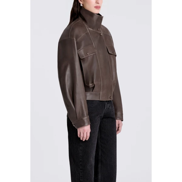 Nour Hammour Quincy in Mink Jacket, view 4