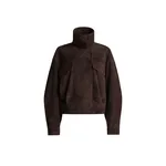 Nour Hammour Quincy in Mocha Suede Jacket