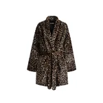 Nour Hammour Raquel in Plush Leopard Coat