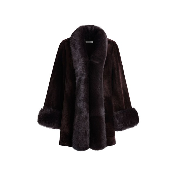 Nour Hammour Sima Midi in Rich Brown Coat