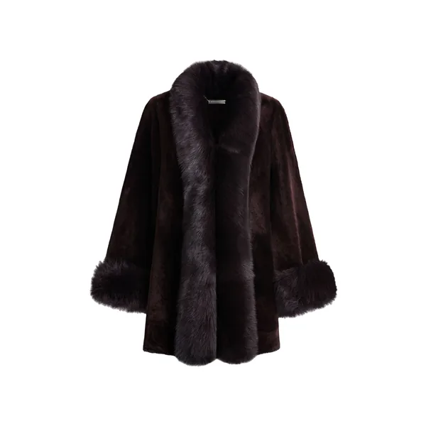 Nour Hammour Sima Midi in Rich Brown Coat