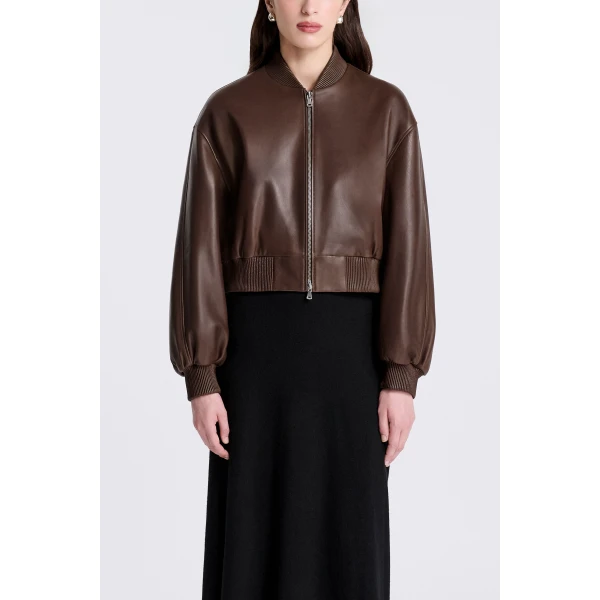 Nour Hammour Wren in Marron Glacé Jacket, view 2
