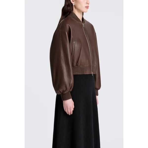 Nour Hammour Wren in Marron Glacé Jacket, view 4